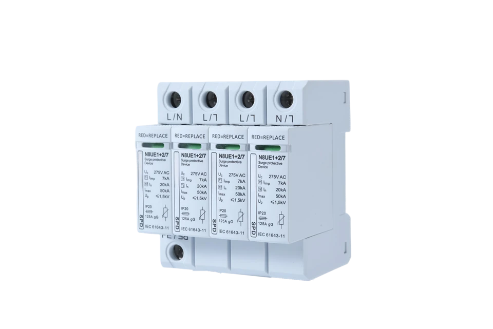 N8UE1+2 Iimp7kA-4P LV Circuit Breaker Surge Protector